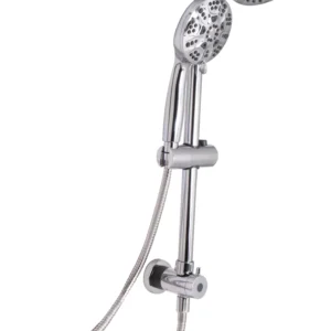 Huntington Brass Retro. Slide Bar Shower Set In Chrome