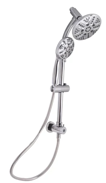 Huntington Brass Retro. Slide Bar Shower Set In Chrome