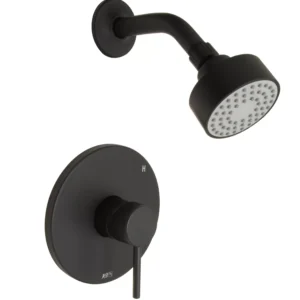 Huntington Brass Euro Shower Only Trim In Matte Black