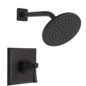 Huntington Brass Shower Trim Kit In Matte Black