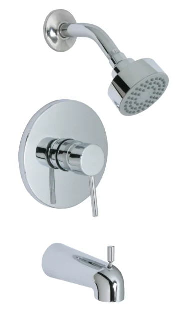 Huntington Brass Euro Tub And Shower Trim Kit In Chrome