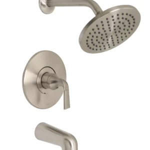Huntington Brass Tub And Shower Trim Kit In Pvd Satin Nickel