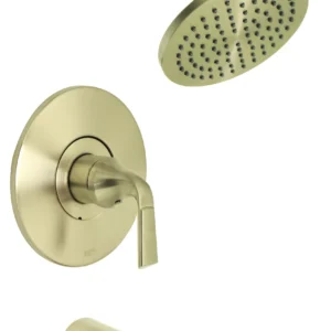 Huntington Brass Tub And Shower Trim Kit In PVD Satin Brass