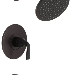 Huntington Brass Tub And Shower Trim Kit In Matte Black
