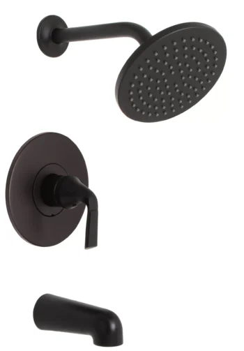 Huntington Brass Tub And Shower Trim Kit In Matte Black