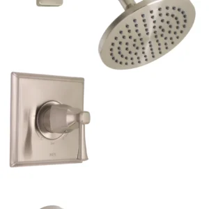 Huntington Brass Tub And Shower Trim Kit In Pvd Satin Nickel