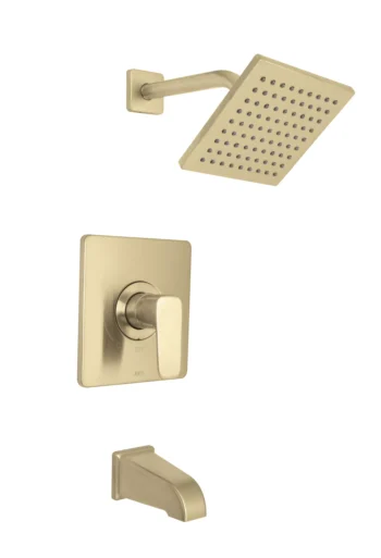 Huntington Brass Sevaun Tub And Shower Trim Kit In PVD Satin Brass