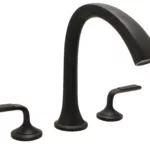 Huntington Brass Joy 3-Pc Roman Tub Filler In Matte Black