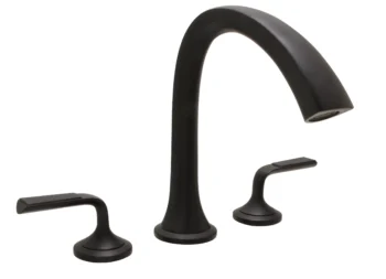 Huntington Brass Joy 3-Pc Roman Tub Filler In Matte Black
