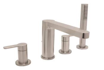 Huntington Brass Tazio 4-Pc Roman Tub Filler In Pvd Satin Nickel