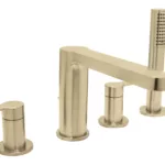 Huntington Brass Tazio 4-Pc Roman Tub Filler In PVD Satin Brass