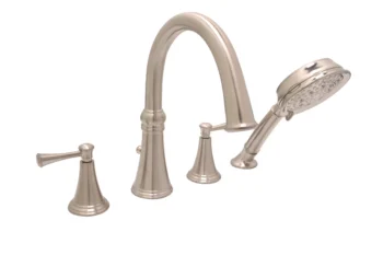 Huntington Brass Woodbury 4-Pc Roman Tub Filler In Pvd Satin Nickel