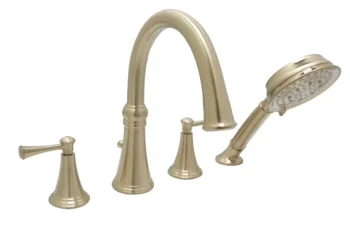 Huntington Brass Woodbury 4-Pc Roman Tub Filler In PVD Satin Brass