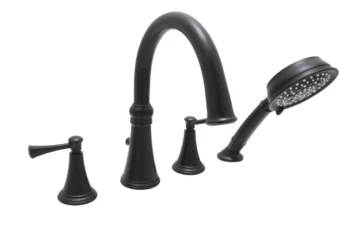 Huntington Brass Woodbury 4-Pc Roman Tub Filler In Matte Black