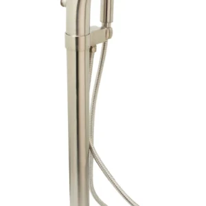 Huntington Brass Tazio&Sevaun Freestanding Tub Filler W/ Handheld In Pvd Satin Nickel