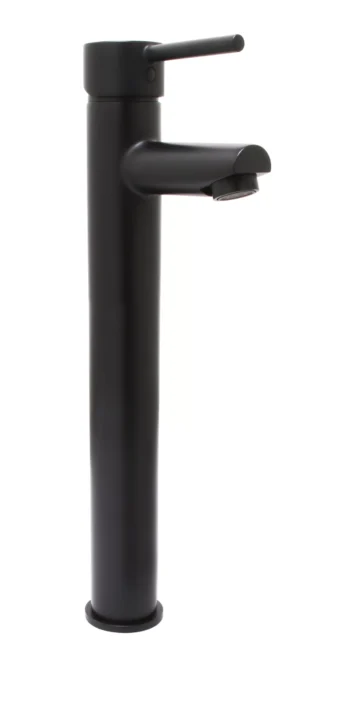 Huntington Brass Euro Single Hole Vessel Lavatory Faucet In Matte Black