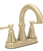Huntington Brass Woodbury Centerset 4″ Lavatory Faucet In PVD Satin Brass