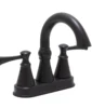 Huntington Brass Woodbury Centerset 4″ Lavatory Faucet In Matte Black