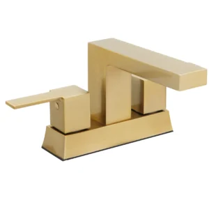 Huntington Brass Razo 4″ Centerset Faucet In PVD Satin Brass