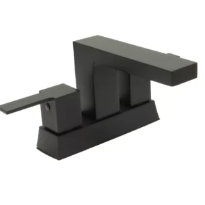 Huntington Brass Razo 4″ Center Set In Matte Black