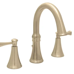 Woodbury Widespread Lav Faucet In PVD Satin brass
