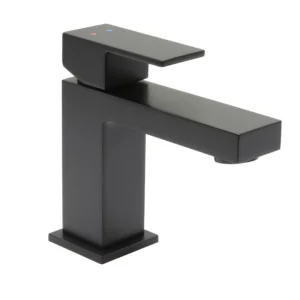 Huntington Brass Sq Single Hole Faucet In Matte Black