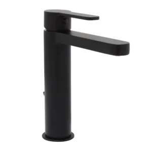 Huntington Brass Tazio Single Hole Lavatory Faucet In Matte Black