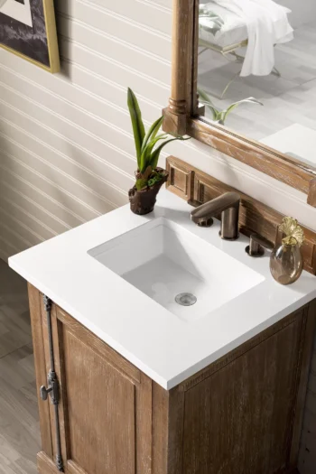 Providence 26" Single Vanity, Driftwood w/ 3 CM White Zeus Quartz Top - Image 3