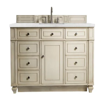 Bristol 48" Single Vanity, Vintage Vanilla w/ 3 CM Eternal Jasmine Pearl Quartz Top