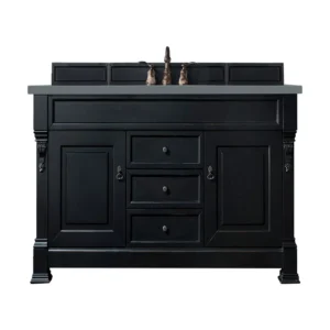 Brookfield 60″ Single Vanity, Antique Black w/ 3 CM Cala Blue Top