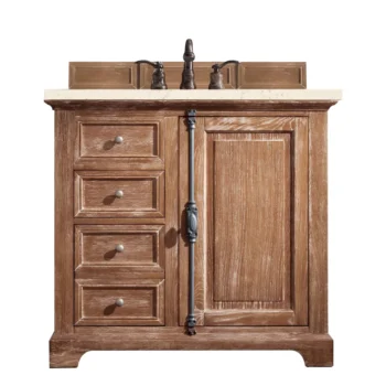 Providence 36" Single Vanity, Driftwood w/ 3 CM Eternal Marfil Quartz Top