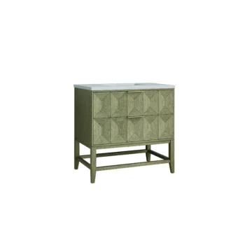 Emmeline 36" Single Vanity, Pebble Oak w/ 3 CM Eternal Serena Top - Image 6
