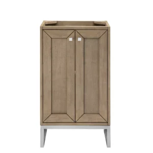 Chianti 20″ Single Vanity Cabinet, Whitewashed Walnut, Brushed Nickel