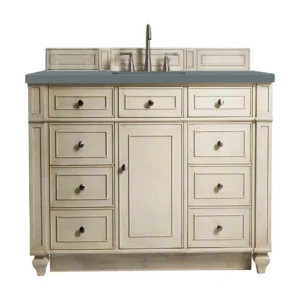 Bristol 48″ Single Vanity, Vintage Vanilla w/ 3 CM Cala Blue Quartz Top