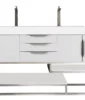 Columbia 72″ Double Vanity, Glossy White w/ Glossy White Composite Stone Top