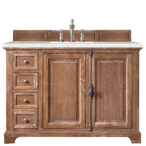Providence 48″ Single Vanity, Driftwood w/ 3 CM Eternal Serena Quartz Top