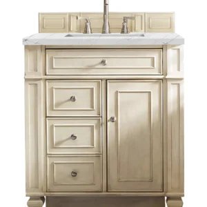 Bristol 30″ Single Vanity, Vintage Vanilla w/ 3 CM Ethereal Noctis Top