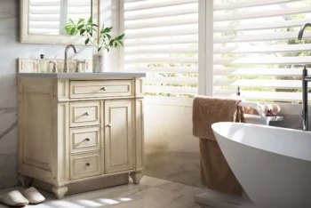 Bristol 30" Single Vanity, Vintage Vanilla w/ 3 CM Eternal Serena Top - Image 3