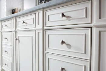 Bristol 60" Single Vanity, Bright White w/ 3 CM Carrara Marble Top - Image 5