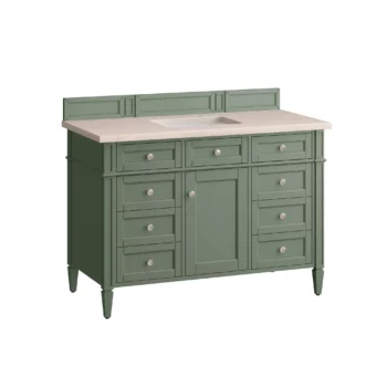 Brittany 48" Single Vanity, Smokey Celadon w/ 3 CM Eternal Marfil Top - Image 6