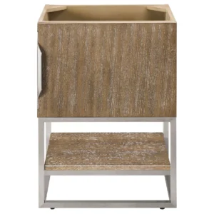 Columbia 24″ Single Vanity Cabinet, Latte Oak, Brushed Nickel