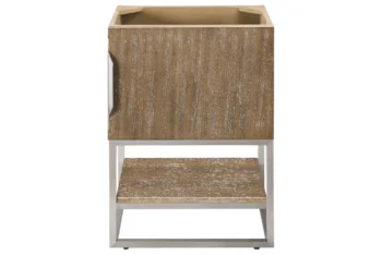 Columbia 24" Single Vanity Cabinet, Latte Oak, Brushed Nickel