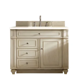 Bristol 36″ Single Vanity, Vintage Vanilla w/ 3 CM Eternal Marfil Top