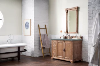 Providence 48" Single Vanity, Driftwood w/ 3 CM Cala Blue Quartz Top - Image 3