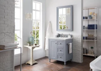 Copper Cove Encore 30" Single Vanity, Silver Gray w/ 3 CM Ethereal Noctis Quartz Top - Image 3