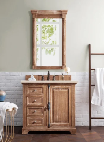 Providence 36" Single Vanity, Driftwood w/ 3 CM Eternal Marfil Quartz Top - Image 2