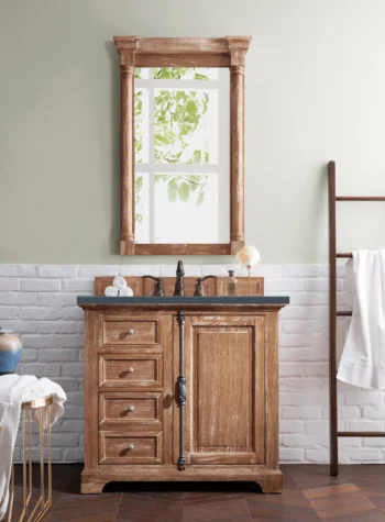 Providence 36" Single Vanity, Driftwood w/ 3 CM Charcoal Soapstone Quartz Top - Image 2
