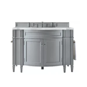 Brittany 46″ Single Vanity, Urban Gray w/ 3 CM Arctic Fall Solid Surface Top