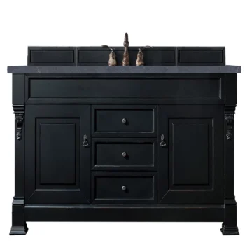 Brookfield 60" Single Vanity, Antique Black w/ 3 CM Charcoal Soapstone Quartz Top