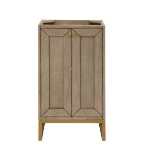 Chianti 20″ Single Vanity Cabinet, Whitewashed Walnut, Radiant Gold